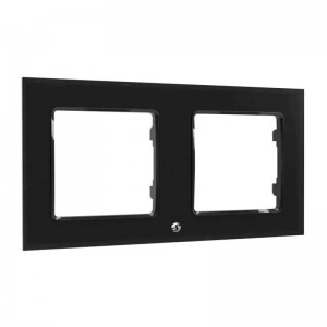 Shelly Switch frame double Shelly (black)