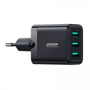 Joyroom Wall charger Joyroom JR-TCN02, 3.4A 3xUSB (black)