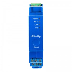Shelly DIN Rail Smart Switch Shelly Pro 1 with dry contacts, 1 channe;