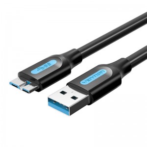 Vention USB 3.0 A male to Micro-B male cable Vention COPBC 0.25m Black PVC