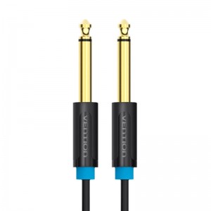 Vention 6.35mm TS Male to Male Audio Cable 1m Vention BAABF (black)
