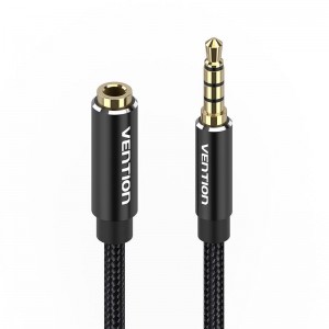 Vention TRRS 3.5mm Male to 3.5mm Female Audio Extender 1m Vention BHCBF Black