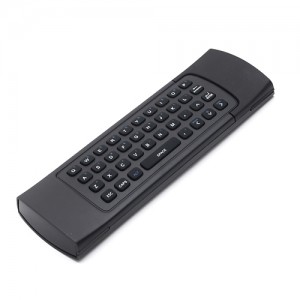 Forever SR-100 3-in-1 tālvadības pults Air Mouse Keyboard Žiroskops PC Smart TV Android Box Black (Iepakojums bojāts. Funkcionalitāte pārbaudīta)
