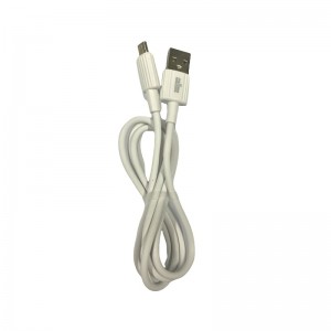 Callme BL90 Гофрированный Прочный TPE Универсальный Micro USB на USB 1m Кабель Данных и Быстрого  2.4A Заряда Белый