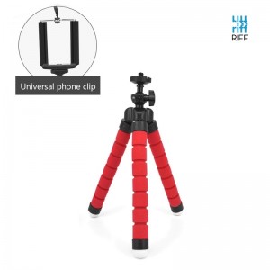 Riff TRIP Универсальный Штатив - держатель для мобильных телефонов / камер (макс. 18 см)  Красный
