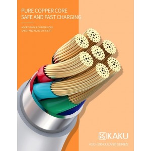 Ikaku Kaku KSC-396 Smart USB Socket 2.4A Зарядное устройство + кабель microUSB 1 м