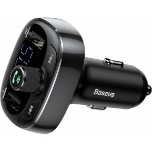 Baseus T-Typed Автомобильный FM Трансмиттер 3.4A / USB Flash / SD / Bluetooth