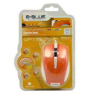 E-Blue Color Pal Series Premium Datora Pele ar 1480 DPI / 1.2m vads / USB / Oranža