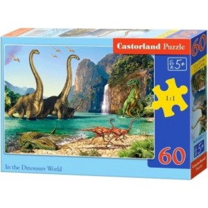 Castorland Dinozauru pasaule Puzzle 60gab