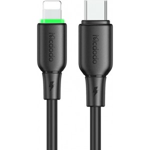 Mcdodo Cable USB-C do Lightning Mcdodo CA-4761 with LED light 1.2m (black)