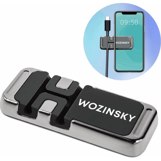 Wozinsky Magnetic Phone Holder with Cable Organizer (WMCDO-B1) (universal)