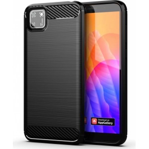 Hurtel Carbon Case Flexible Cover TPU Case for Huawei Y5p black (universal)