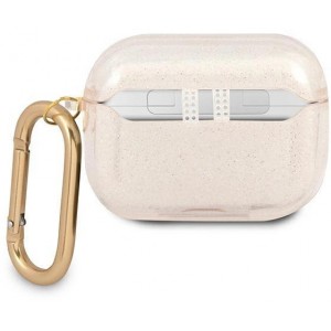 Guess GUAPUCG4GD AirPods Pro cover gold/gold Glitter Collection (universal)