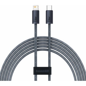 Baseus cable for iPhone USB Type C - Lightning 2m, Power Delivery 20W gray (CALD000116) (universal)