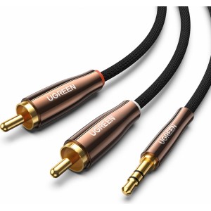 Ugreen cable audio cable 3.5 mm mini jack (male) - 2RCA (male) 2m copper (AV170) (universal)