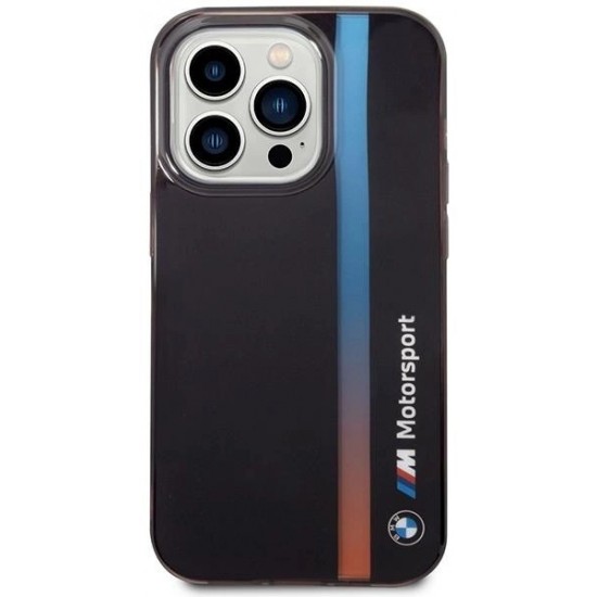 BMW Case BMW BMHCP14L22HVGV iPhone 14 Pro 6.1" black/black IML Tricolor Stripe (universal)
