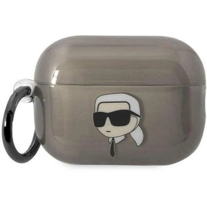 Karl Lagerfeld KKLAP2HNIKTCK Airpods Pro 2 cover black/black Ikonik Karl Lagerfeld (universal)