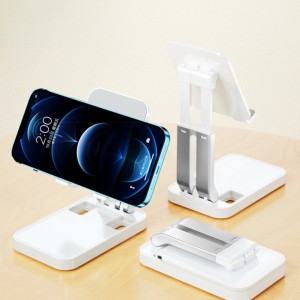 Hurtel Folding phone stand for tablet (K15) - white (universal)
