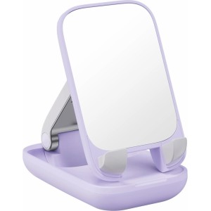 Baseus Seashell Series adjustable phone stand with mirror - purple (universal)