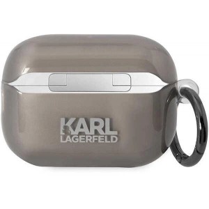 Karl Lagerfeld KKLAP2HNIKTCK Airpods Pro 2 cover black/black Ikonik Karl Lagerfeld (universal)