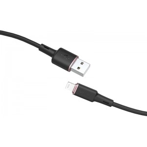 Acefast cable MFI USB - Lightning 1.2m, 2.4A black (C2-02 black) (universal)