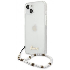 Guess GUHCP13SKPSWH iPhone 13 mini 5.4" Transparent hardcase White Pearl (universal)