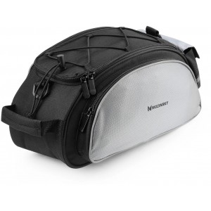 Wozinsky bike carrier bag with shoulder strap 13l black (WBB1BK) (universal)