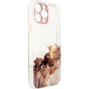 Hurtel Marble Case for iPhone 12 Pro Max Gel Cover Marble Brown (universal)