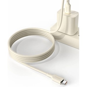 Dudao L7SC USB-A - USB-C cable 5A 1m - beige (universal)