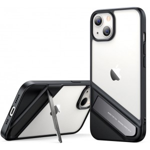 Ugreen Fusion Kickstand Case iPhone 13 Hard Cover with Gel Frame and Stand black (90152) (universal)