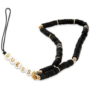 Guess pendant GUSTPEARK Phone Strap black/black Heishi Beads (universal)