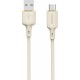 Dudao L7SC USB-A - USB-C cable 5A 1m - beige (universal)