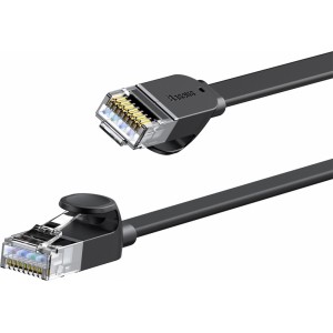 Baseus high Speed Six types of RJ45 Gigabit network cable (flat cable)15m Black (universal)