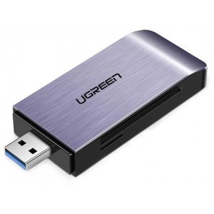 Ugreen SD / micro SD / CF / MS card reader for USB 3.0 gray (50541) (universal)