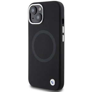 BMW Signature Liquid Silicone MagSafe case for iPhone 15 Plus - black (universal)