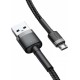 Baseus Cafule Cable durable nylon cable USB / micro USB QC3.0 2.4A 0.5M black-gray (CAMKLF-AG1) (universal)