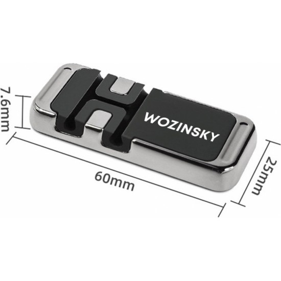 Wozinsky Magnetic Phone Holder with Cable Organizer (WMCDO-B1) (universal)