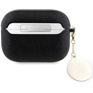 Guess GUAP2PGEHCDK case for AirPods Pro 2 cover - black Fixed Glitter Heart Diamond Charm (universal)