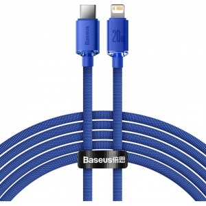 Baseus Crystal Shine Series cable USB cable for fast charging and data transfer USB Type C - Lightning 20W 2m blue (CAJY000303) (universal)