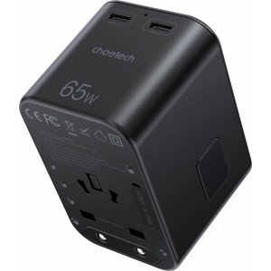Choetech gaN 2 x USB Type C / USB 65W Power Delivery Fast Charger Black (PD5009-BK) (universal)