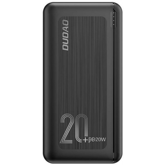Dudao powerbank 20000 mAh Power Delivery 20 W Quick Charge 3.0 2x USB / USB Type C black (K12PQ + black) (universal)