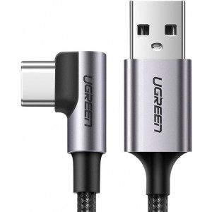 Ugreen angle cable USB - USB Type C 2m 3A gray (50942) (universal)