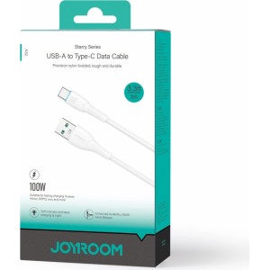 Joyroom Starry series SA32-AC6 100W USB-A / USB-C cable 1m - white (universal)