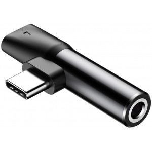 Baseus Audio Converter L41 adapter from USB-C to USB-C port + 3.5 mm headphone jack black (CATL41-01) (universal)