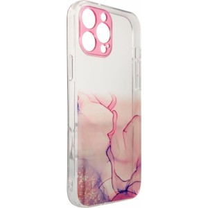 Hurtel Marble Case for iPhone 12 Pro Gel Cover Marble Pink (universal)