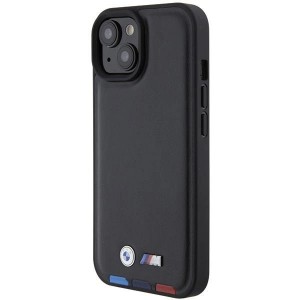 BMW BMHCP15S22PTDK iPhone 15 6.1" black/black Leather Stamp Tricolor (universal)