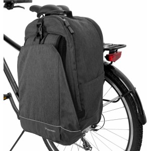 Wozinsky bicycle luggage carrier bicycle backpack with a frame 2in1 30l black (WBB33BK) (universal)