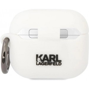 Karl Lagerfeld KLACA3SILKCW AirPods 3 cover white/white Silicone Karl & Choupette (universal)