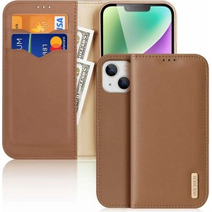 Dux Ducis Hivo iPhone 15 Plus wallet case with RFID blocking - brown (universal)