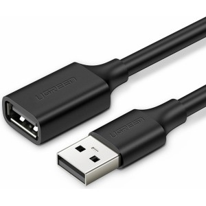 Ugreen extension cable USB (male) - USB (female) 2.0 480Mbps 1.5m black (US103) (universal)